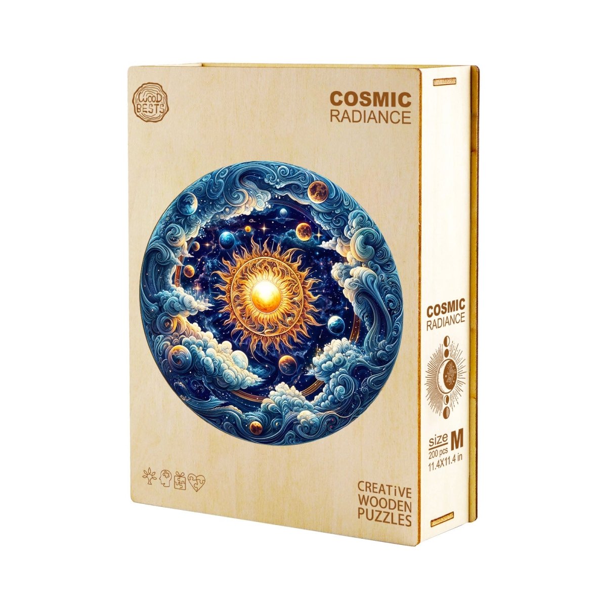 Cosmic Radiance Wooden Jigsaw Puzzle - KAAYEE Puzzle