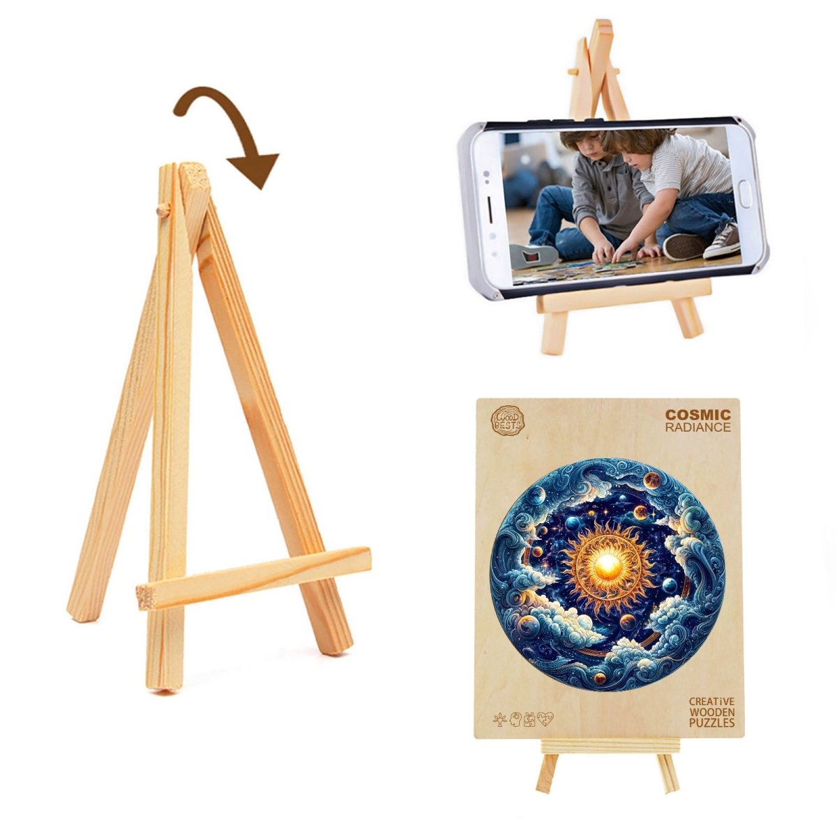 Cosmic Radiance Wooden Jigsaw Puzzle - KAAYEE Puzzle
