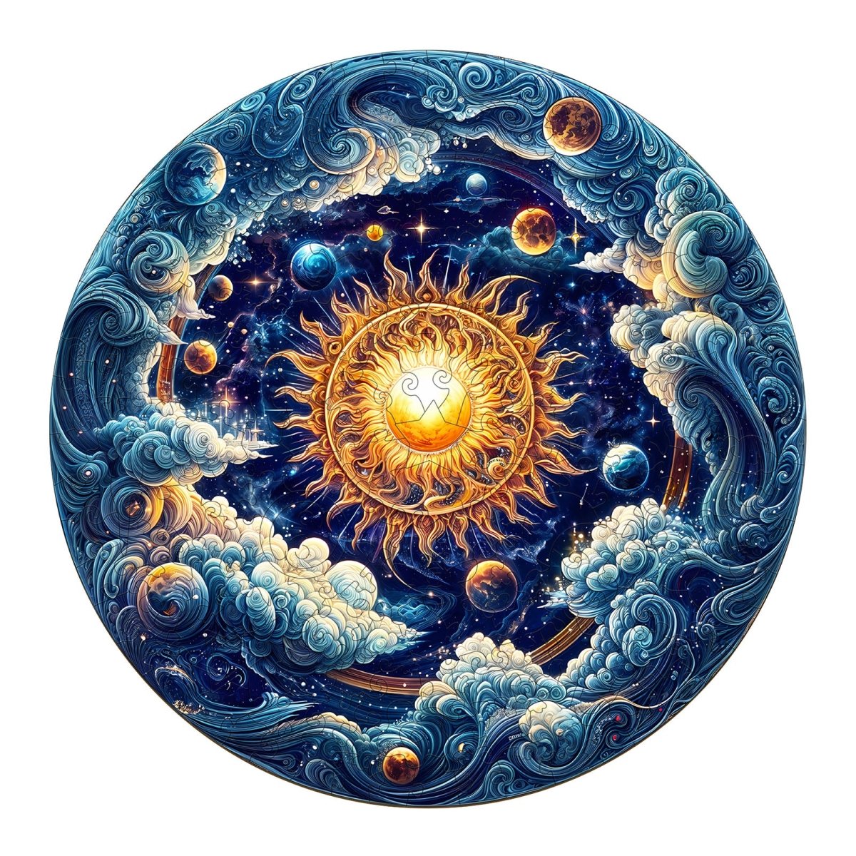 Cosmic Radiance Wooden Jigsaw Puzzle - KAAYEE Puzzle