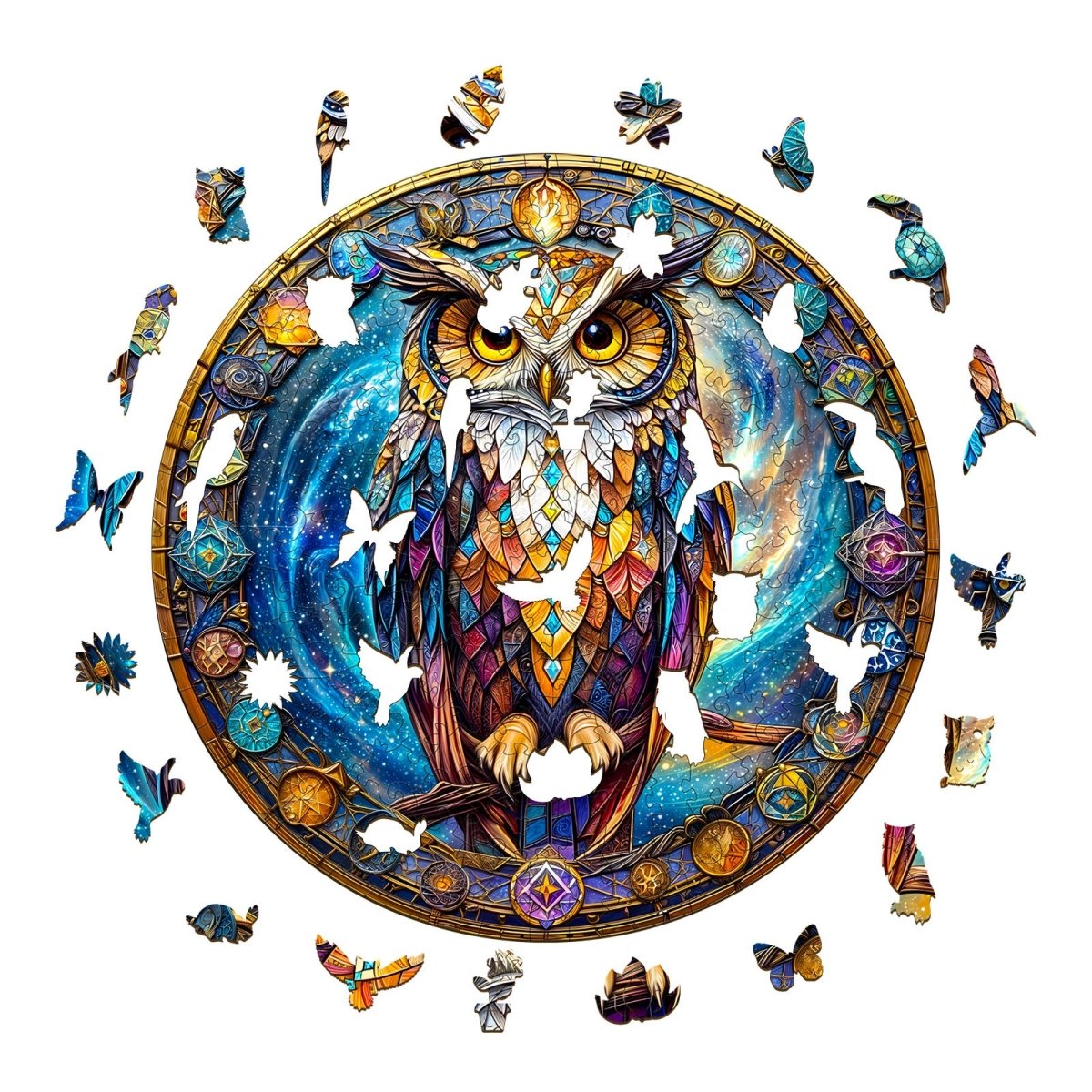 Cosmic Watcher Wooden Jigsaw Puzzle - KAAYEE Puzzle