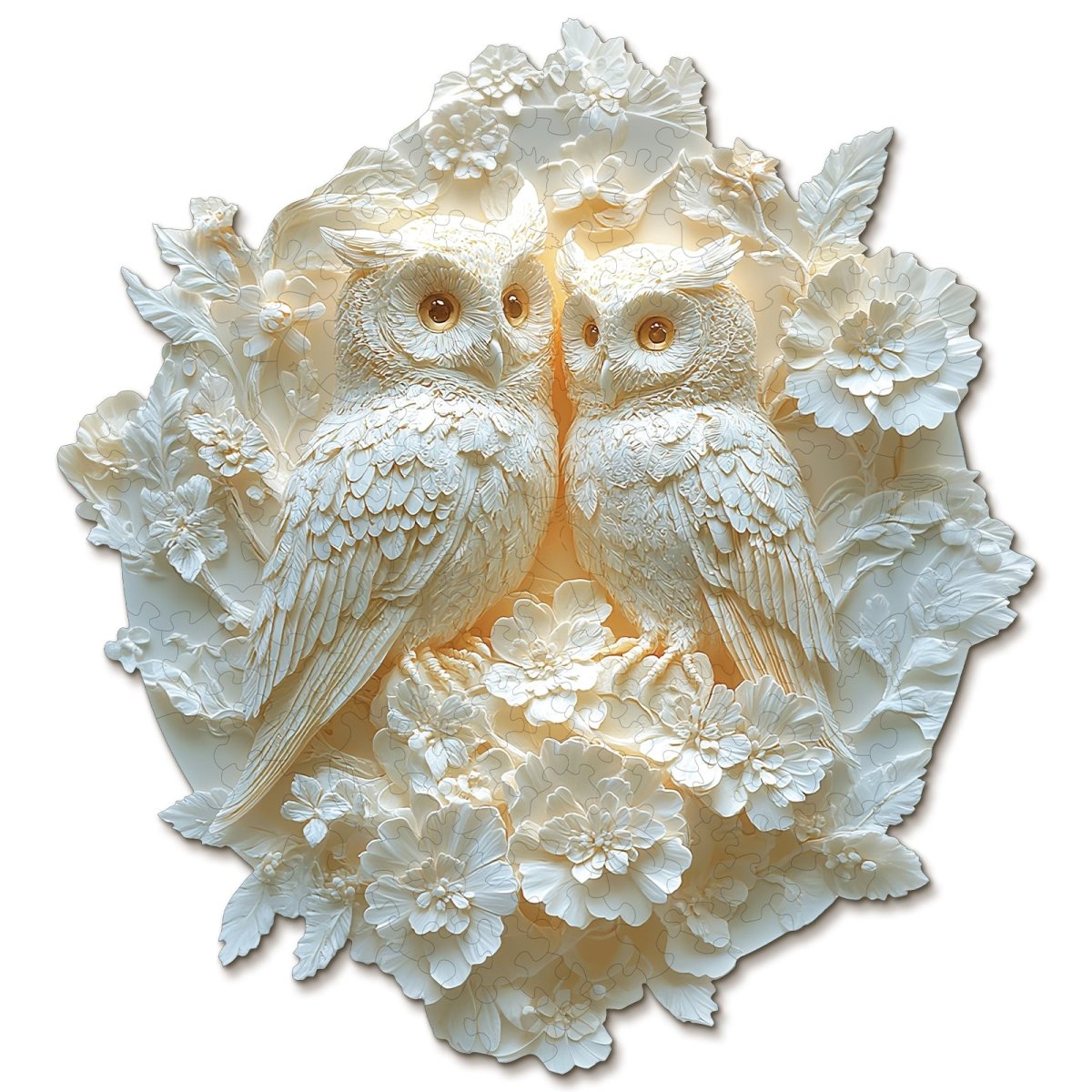 Couple Owl Wooden Jigsaw Puzzle - KAAYEE Puzzle