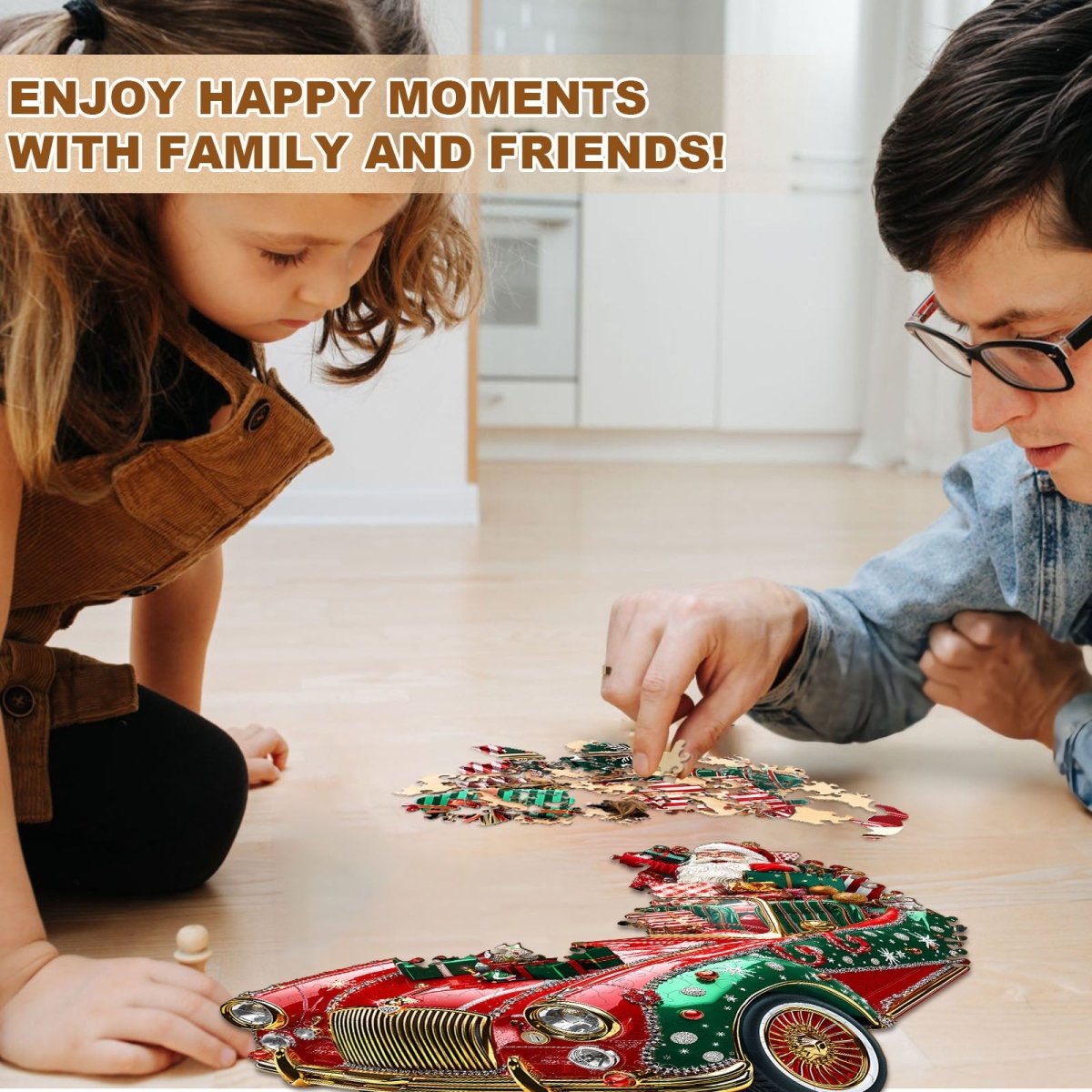 Crazy Christmas Wooden Jigsaw Puzzle - KAAYEE Puzzle