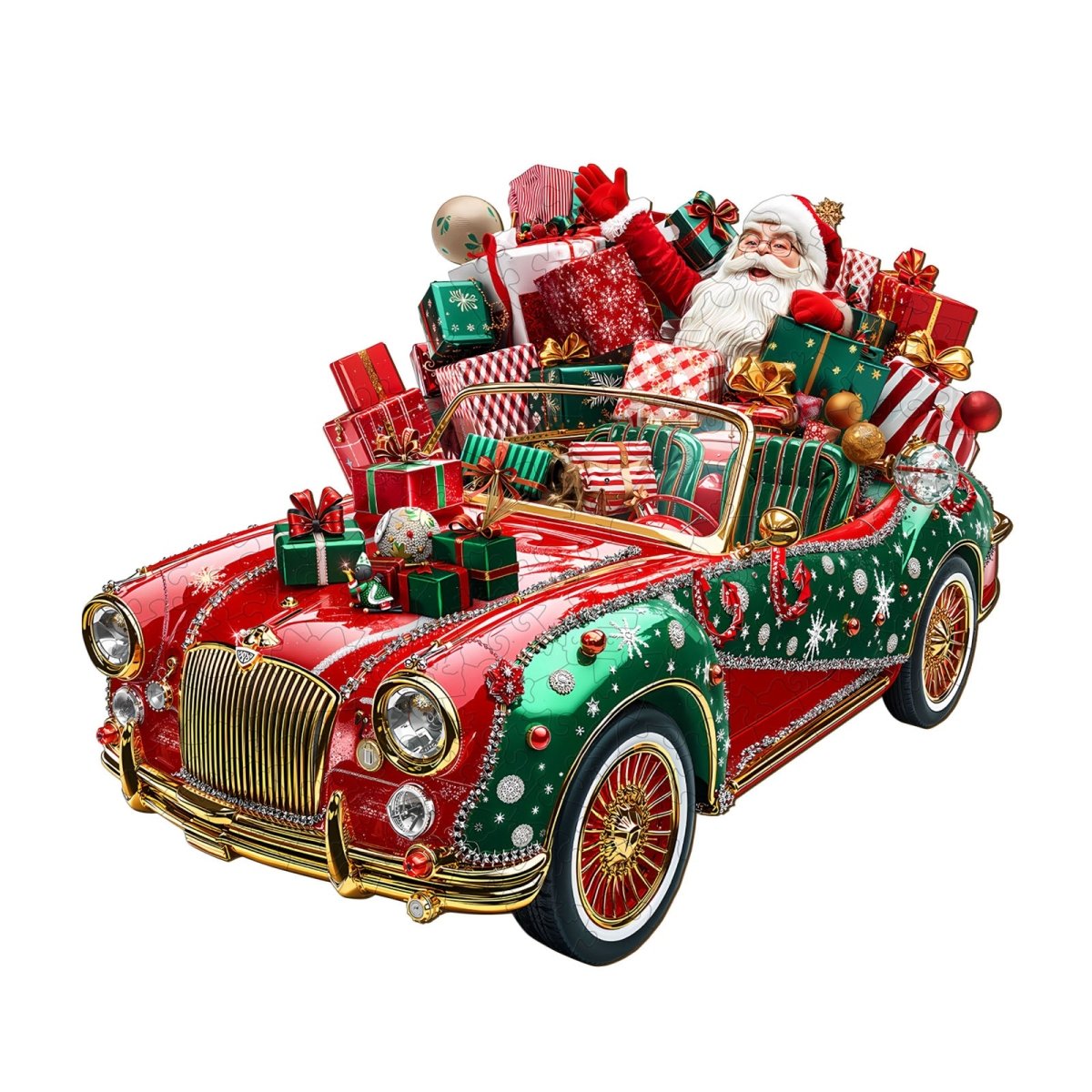 Crazy Christmas Wooden Jigsaw Puzzle - KAAYEE Puzzle