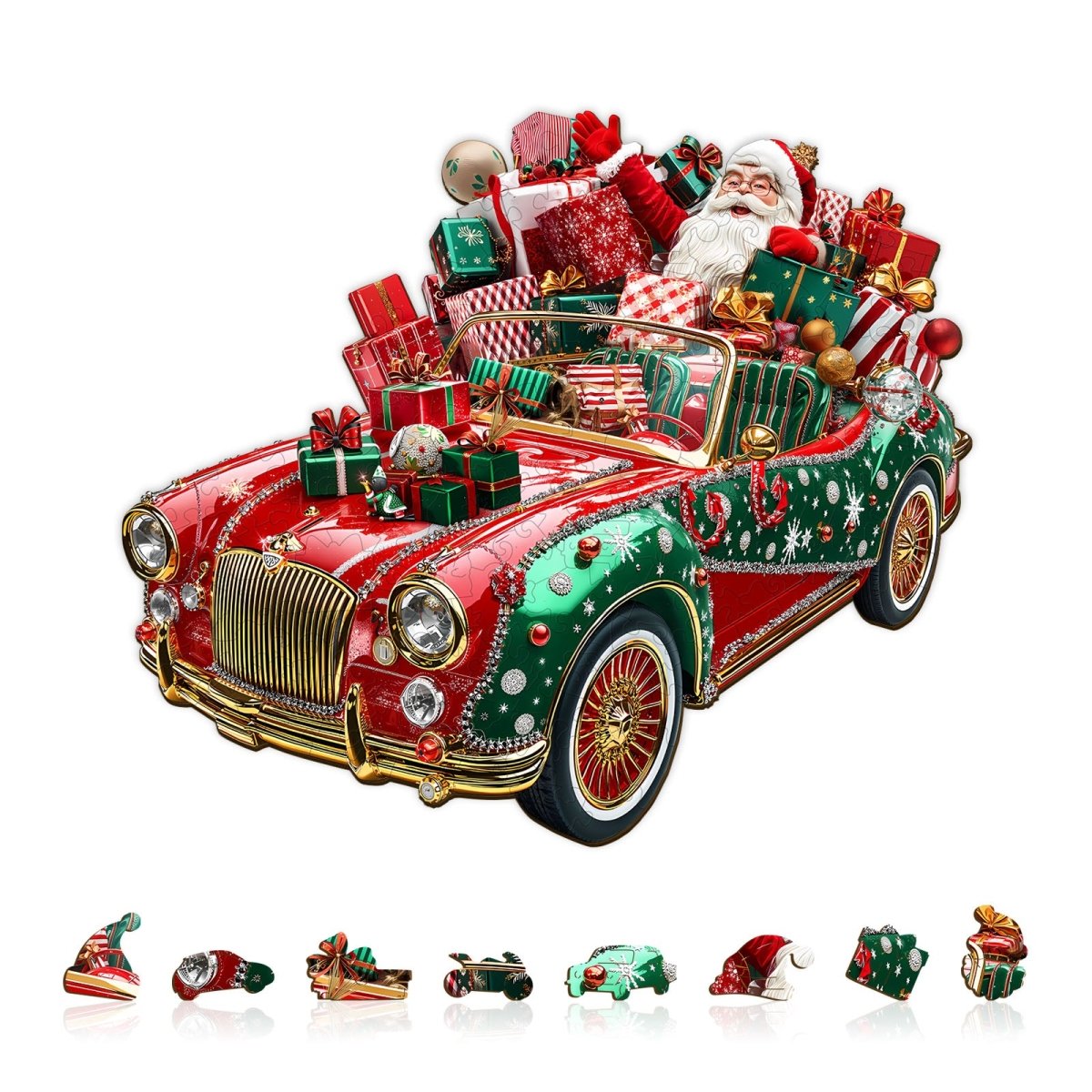 Crazy Christmas Wooden Jigsaw Puzzle - KAAYEE Puzzle