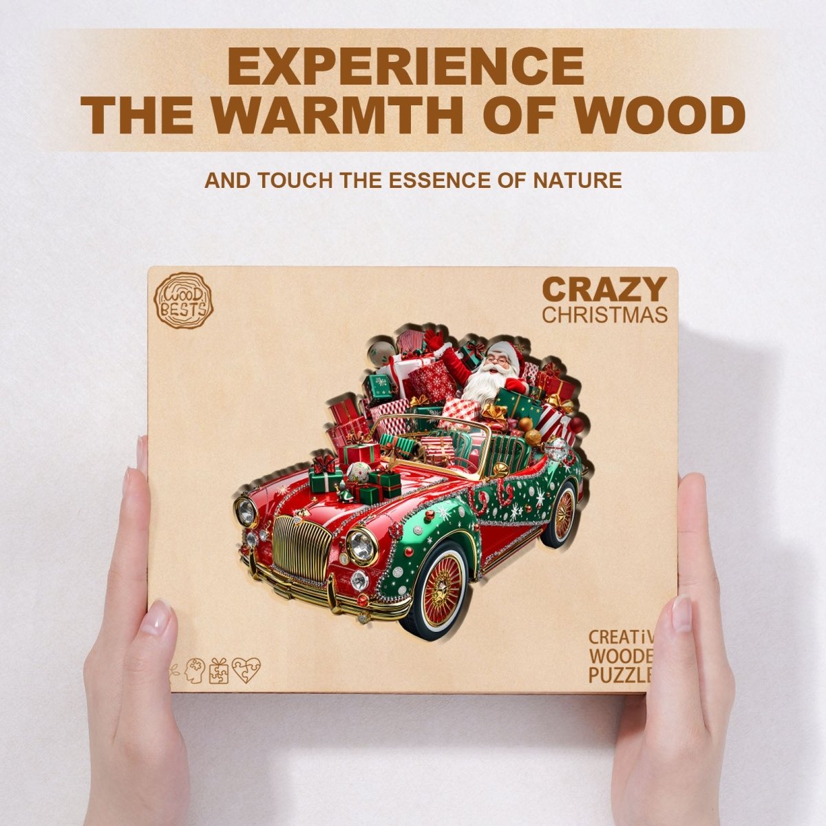 Crazy Christmas Wooden Jigsaw Puzzle - KAAYEE Puzzle