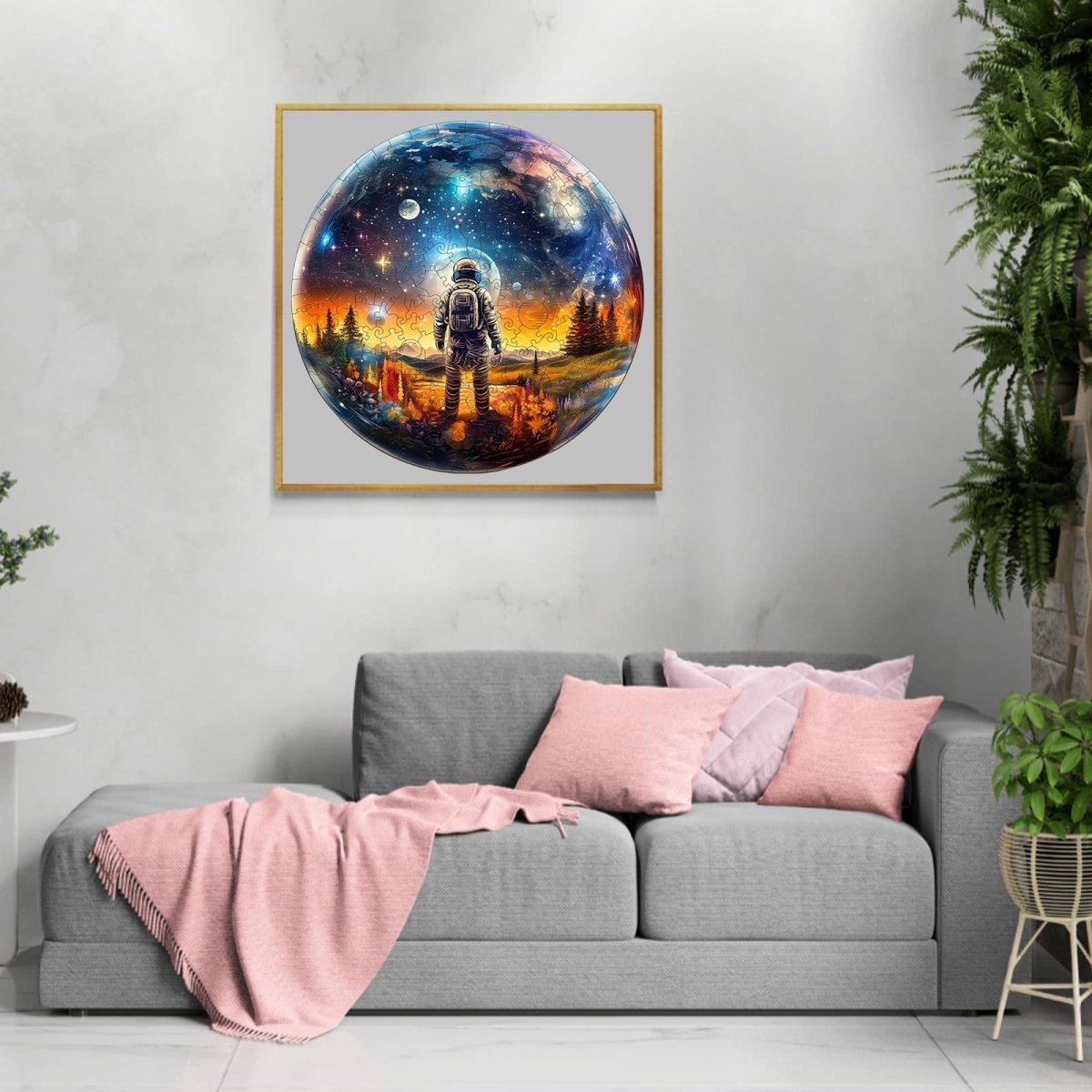 Crystal Ball Astronaut Wooden Jigsaw Puzzle - KAAYEE Puzzle