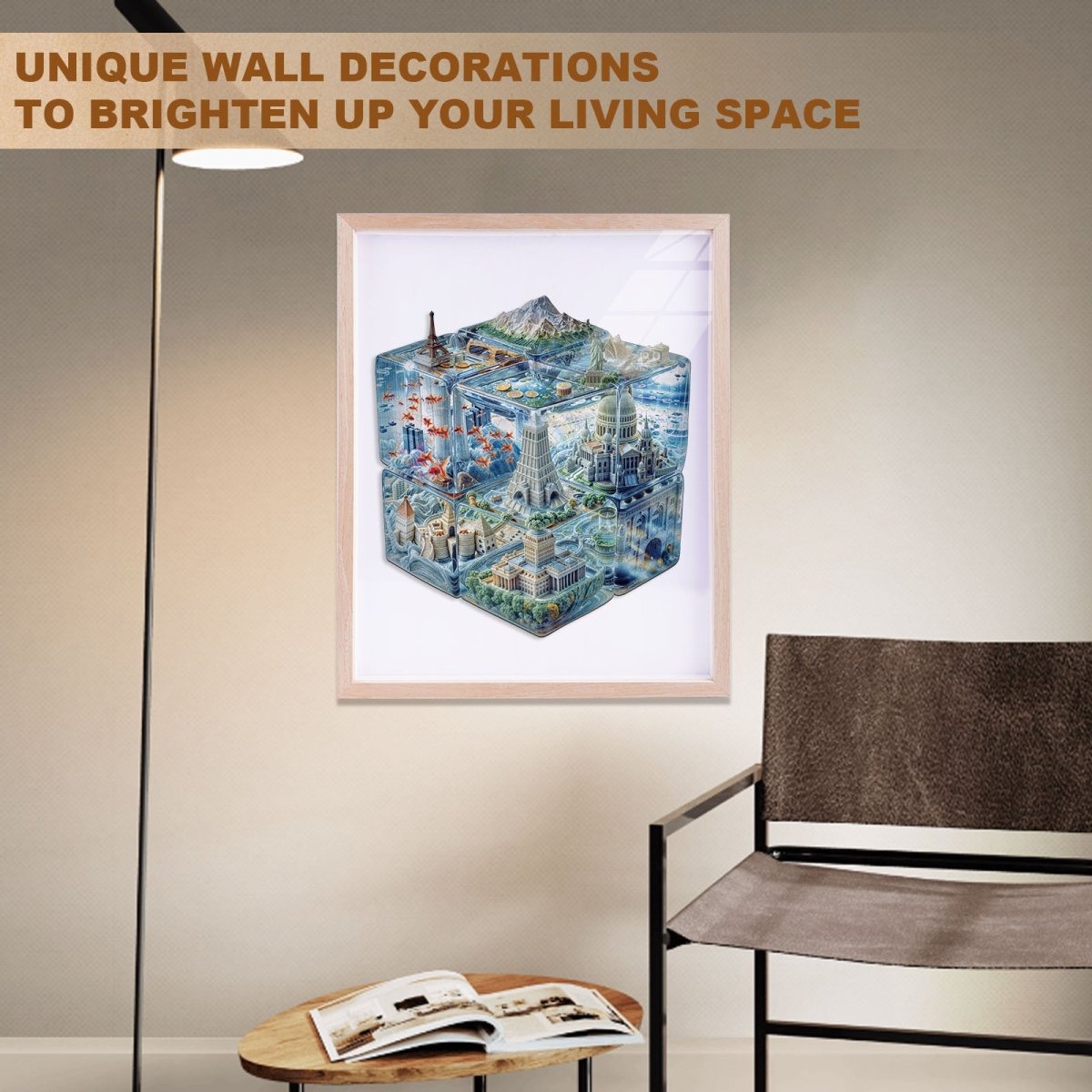 Cube City Wooden Jigsaw Puzzle - KAAYEE Puzzle