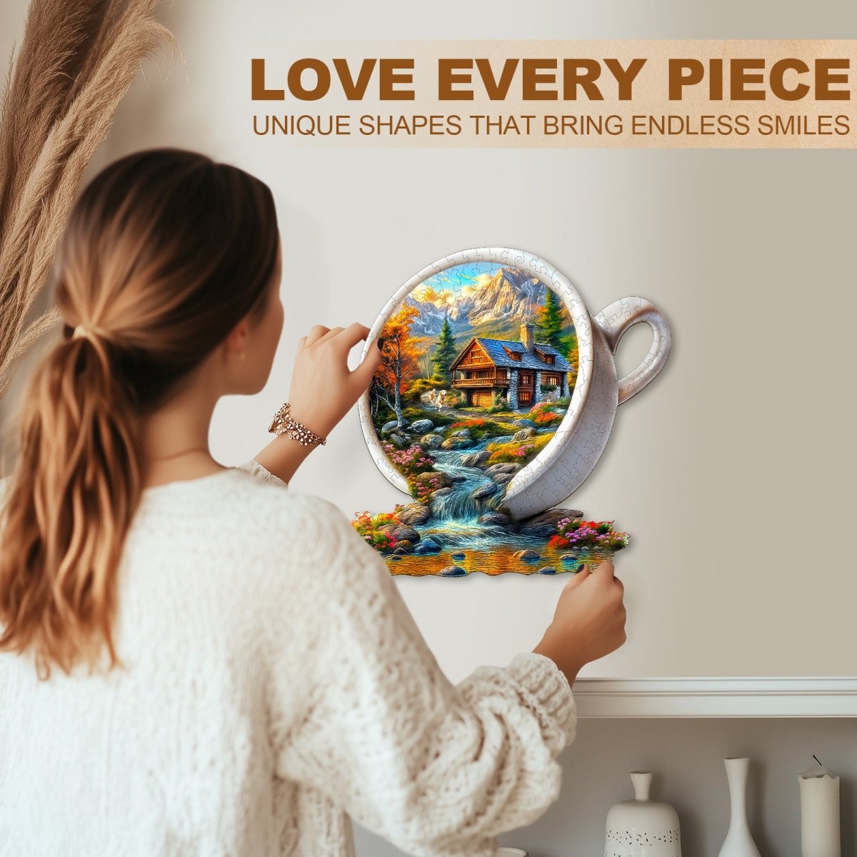 Cup of Serenity Wooden Jigsaw Puzzle - KAAYEE Puzzle