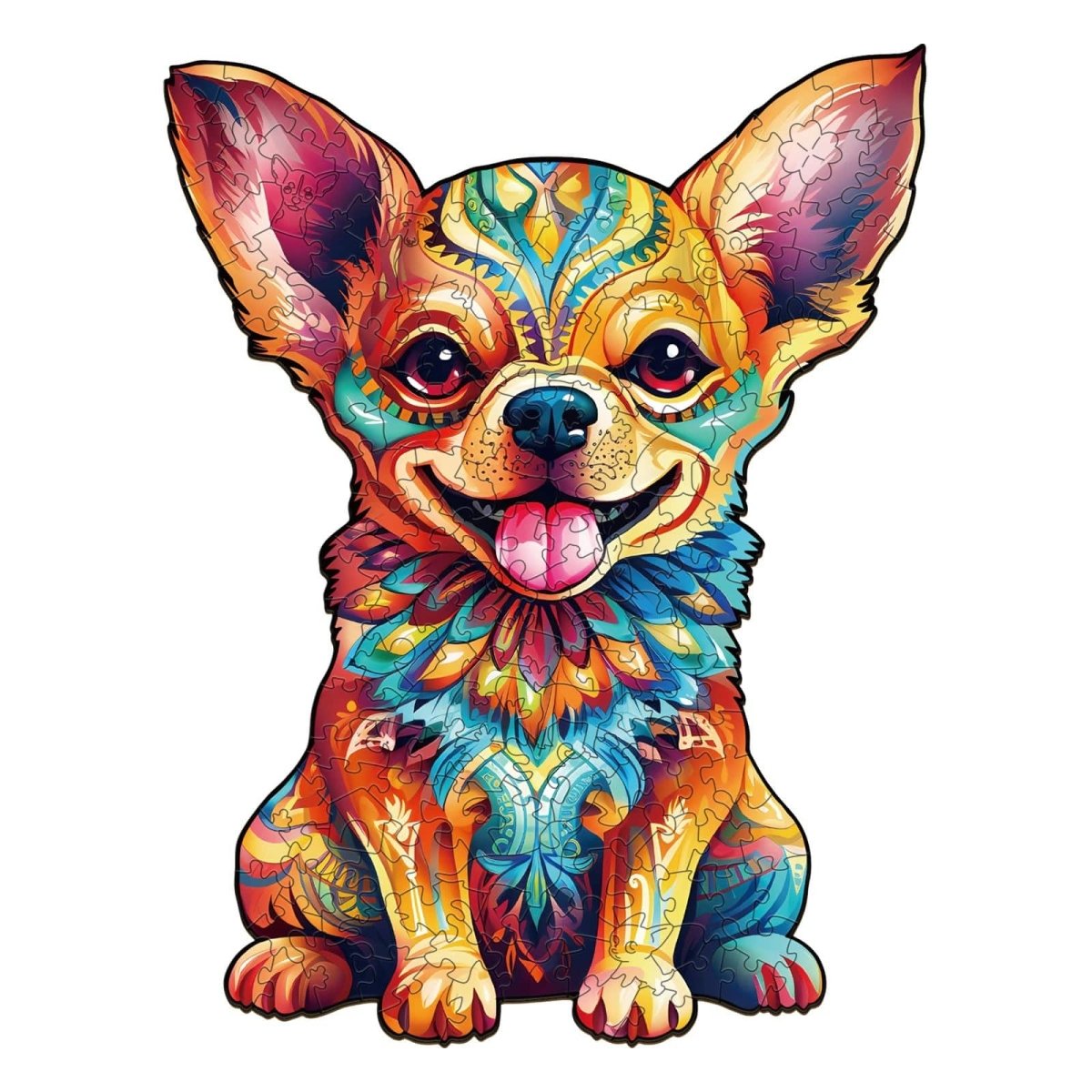Cute Chihuahua Wooden Jigsaw Puzzle - KAAYEE Puzzle