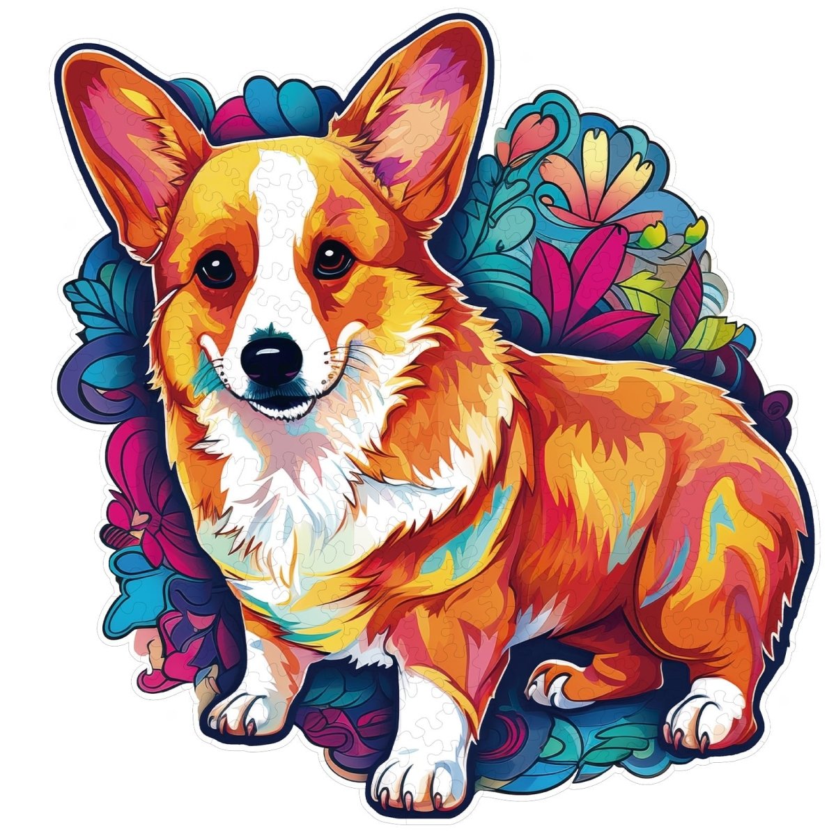 Cute Corgi Wooden Jigsaw Puzzle - KAAYEE Puzzle
