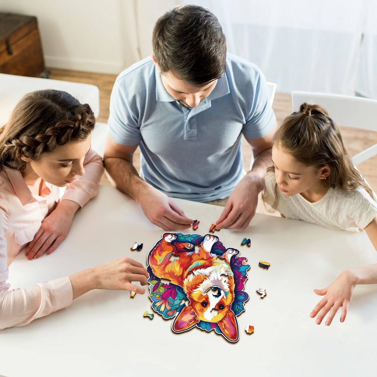 Cute Corgi Wooden Jigsaw Puzzle - KAAYEE Puzzle