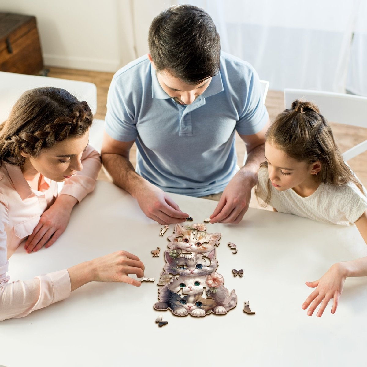 Cute Kitten Wooden Jigsaw Puzzle - KAAYEE Puzzle