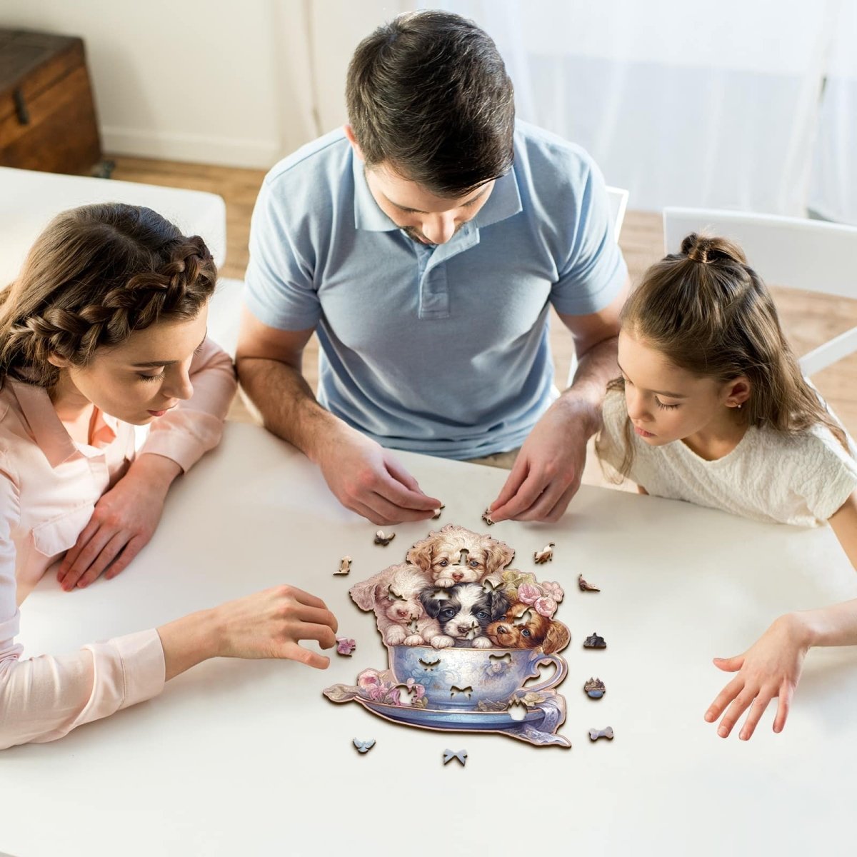 Cute Puppy Wooden Jigsaw Puzzle - KAAYEE Puzzle