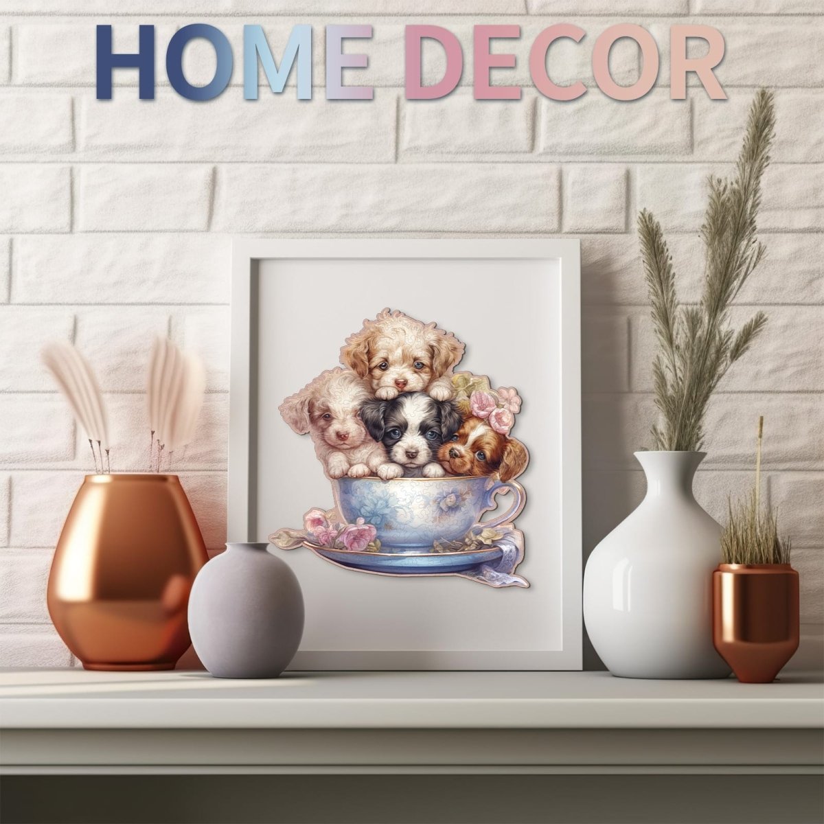 Cute Puppy Wooden Jigsaw Puzzle - KAAYEE Puzzle