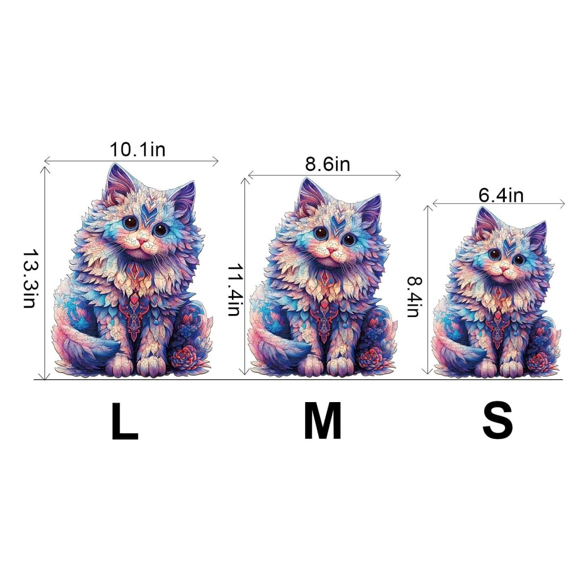 Cute Ragdoll Cat Wooden Jigsaw Puzzle - KAAYEE Puzzle