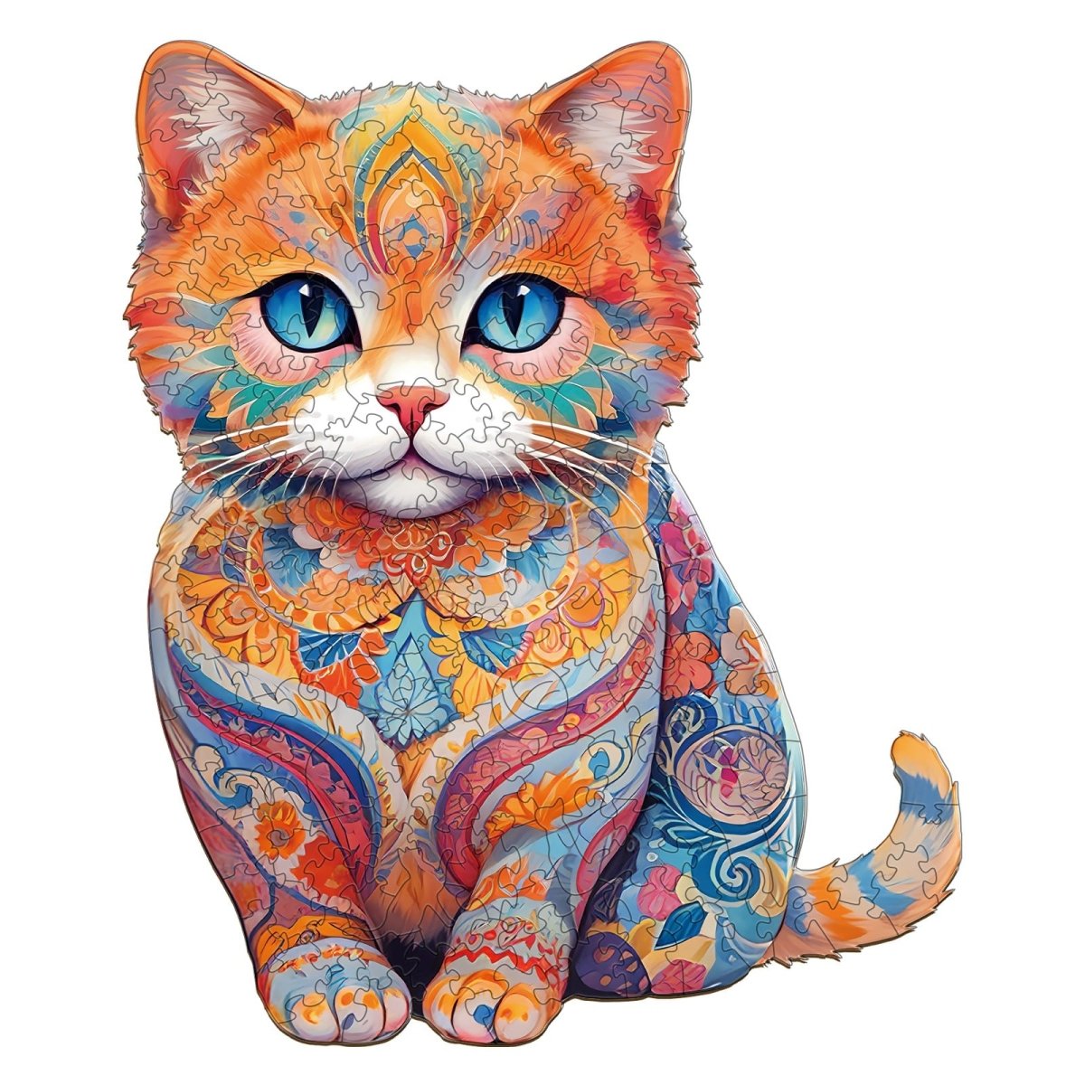 Cute Scottish Cat Wooden Jigsaw Puzzle - KAAYEE Puzzle