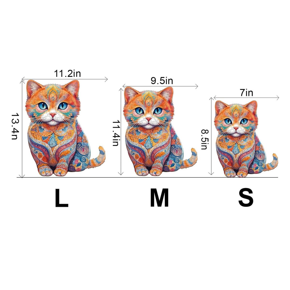 Cute Scottish Cat Wooden Jigsaw Puzzle - KAAYEE Puzzle