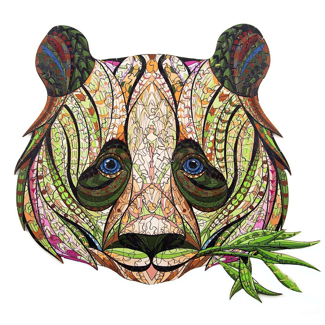 CUTIE PANDA Wooden Jigsaw Puzzle - KAAYEE Puzzle