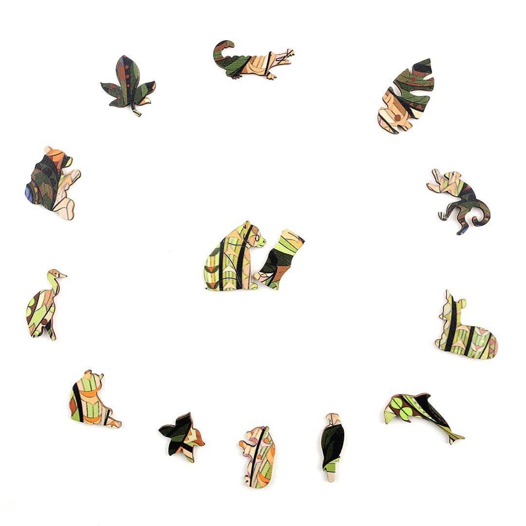 CUTIE PANDA Wooden Jigsaw Puzzle - KAAYEE Puzzle