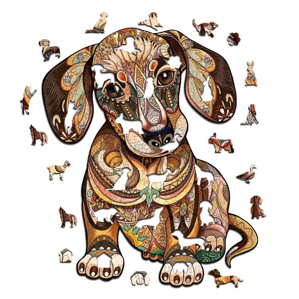 Dachshund Wooden Jigsaw Puzzle - KAAYEE Puzzle