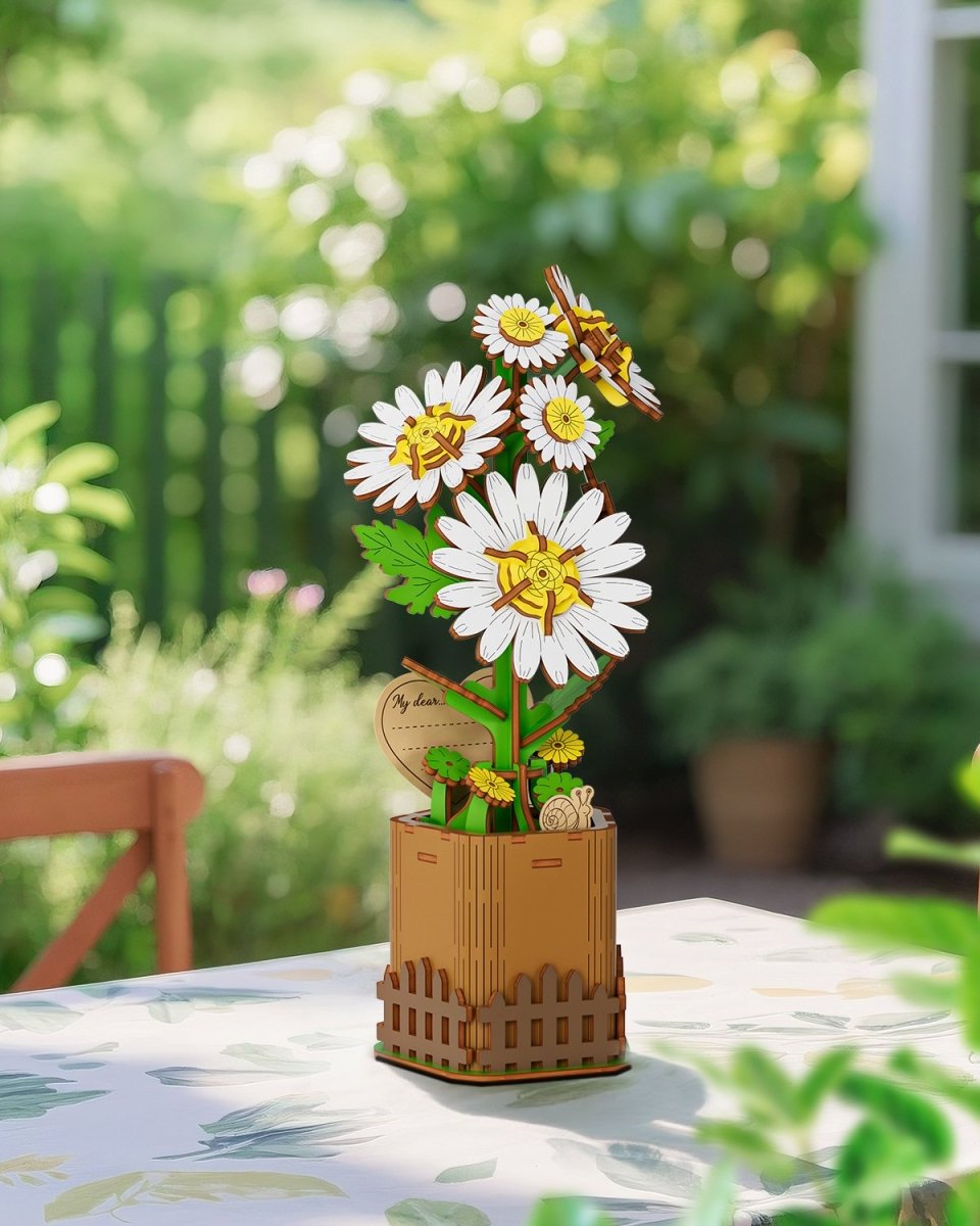 Daisy DIY Wooden Flower - KAAYEE Puzzle