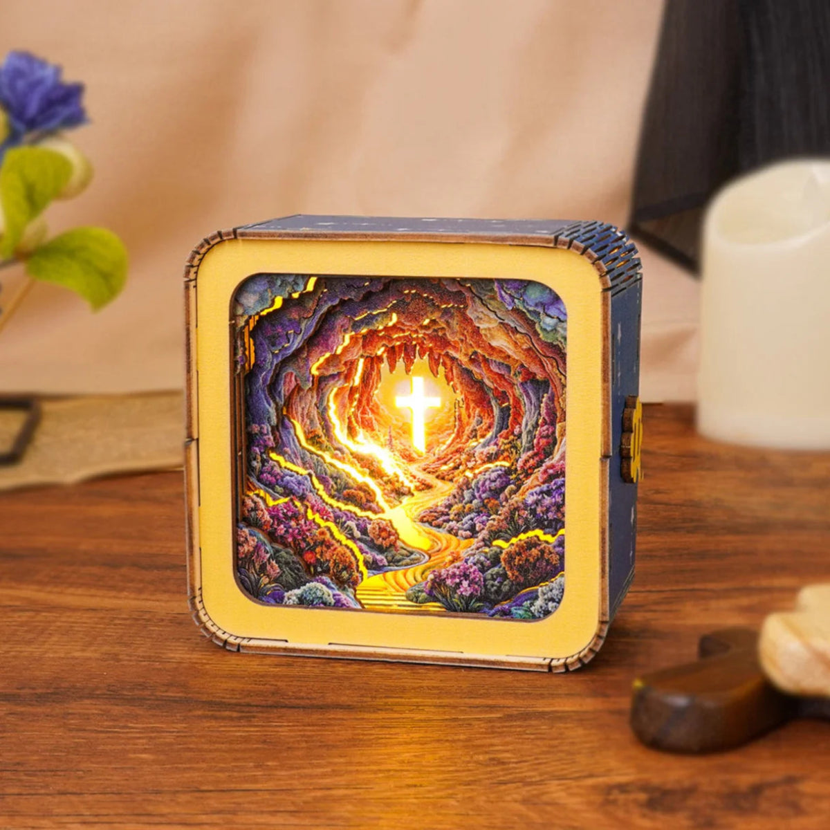 Dazzling Cross Night Light - KAAYEE Puzzle