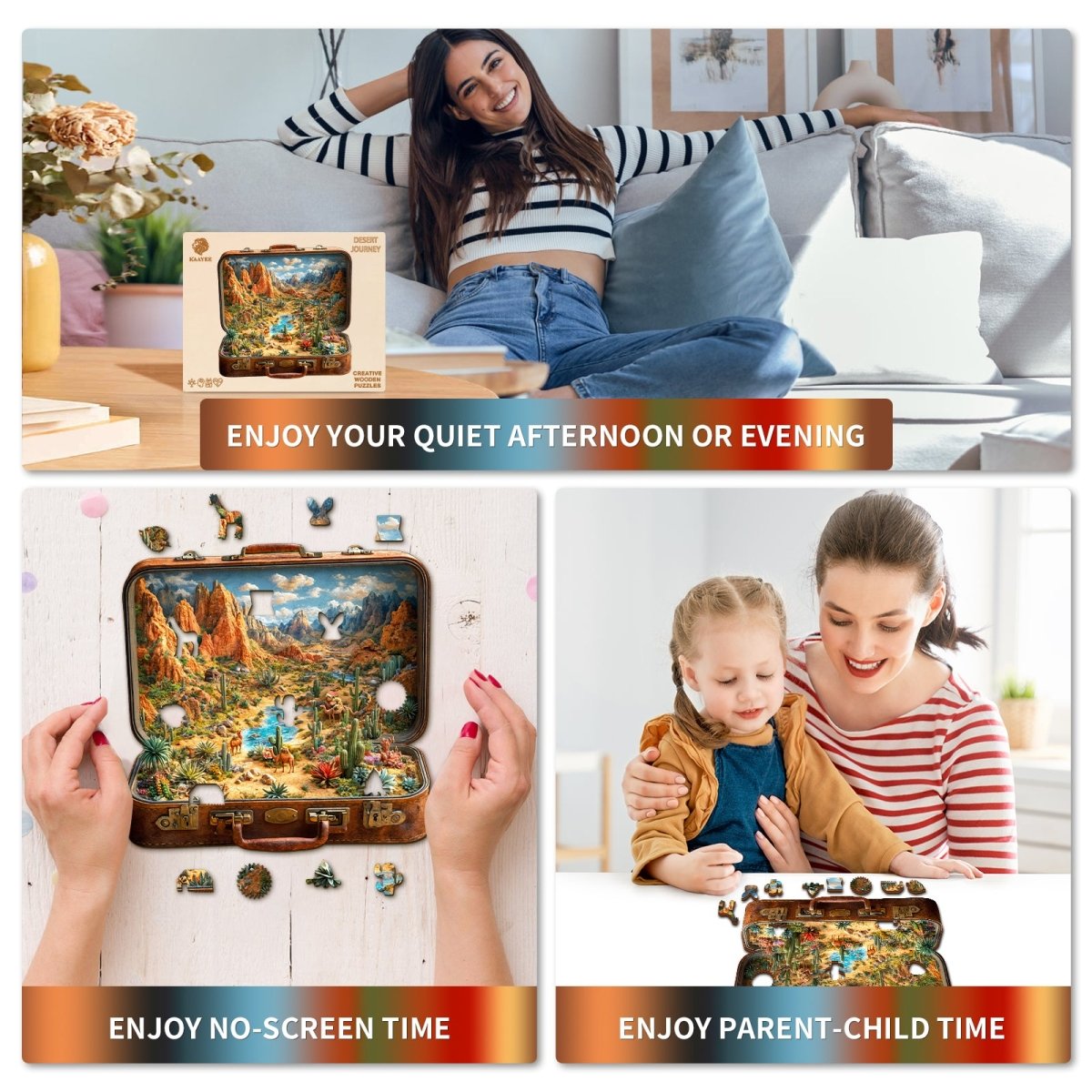 Desert Journey Wooden Jigsaw Puzzle - KAAYEE Puzzle