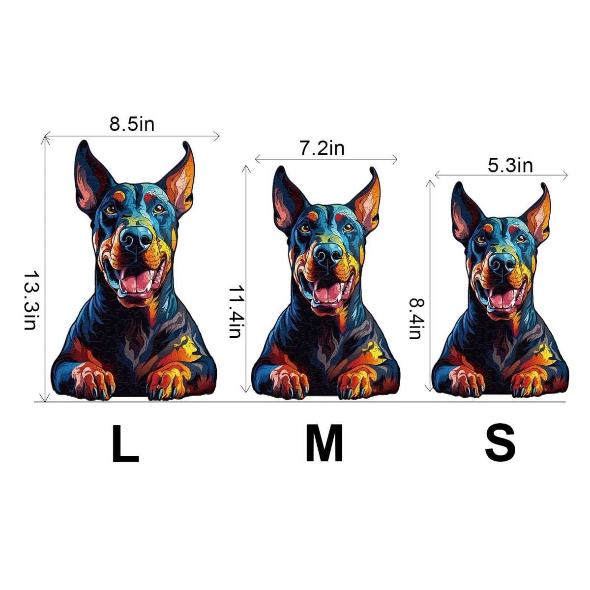 Doberman Pinscher Wooden Jigsaw Puzzle - KAAYEE Puzzle