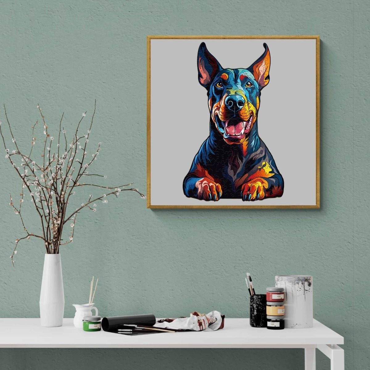 Doberman Pinscher Wooden Jigsaw Puzzle - KAAYEE Puzzle