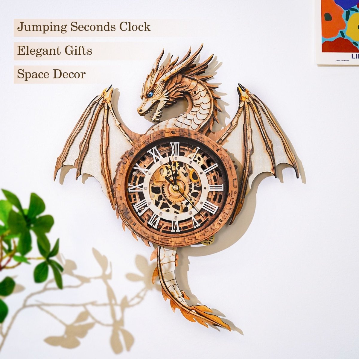 Dragon Clock DIY Wooden Puzzle - KAAYEE Puzzle