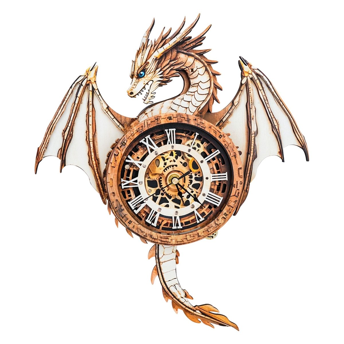 Dragon Clock DIY Wooden Puzzle - KAAYEE Puzzle