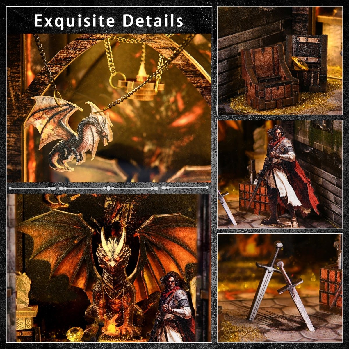 Dragon's Treasure Labyrinth Book Nook Kit - KAAYEE Puzzle