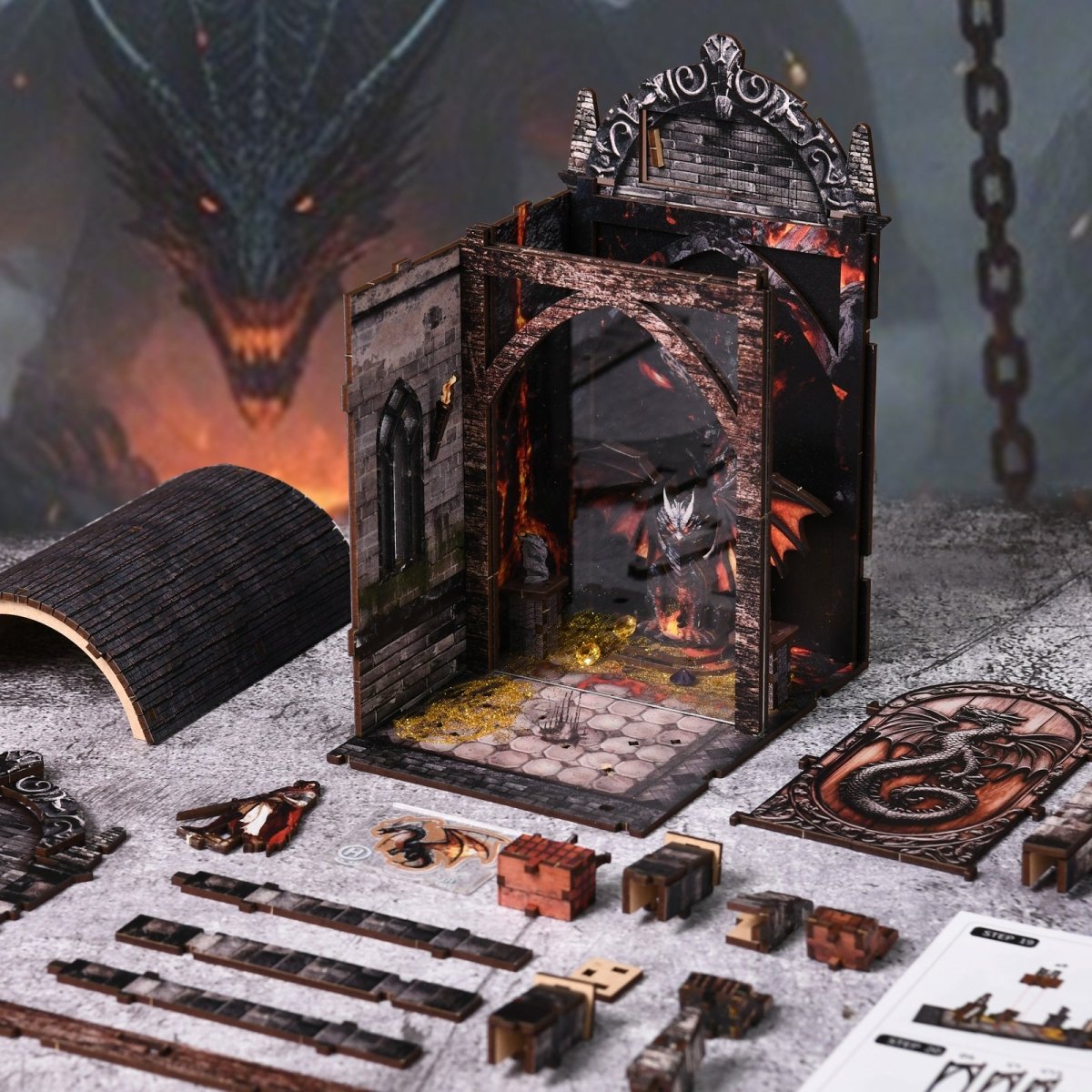 Dragon's Treasure Labyrinth Book Nook Kit - KAAYEE Puzzle