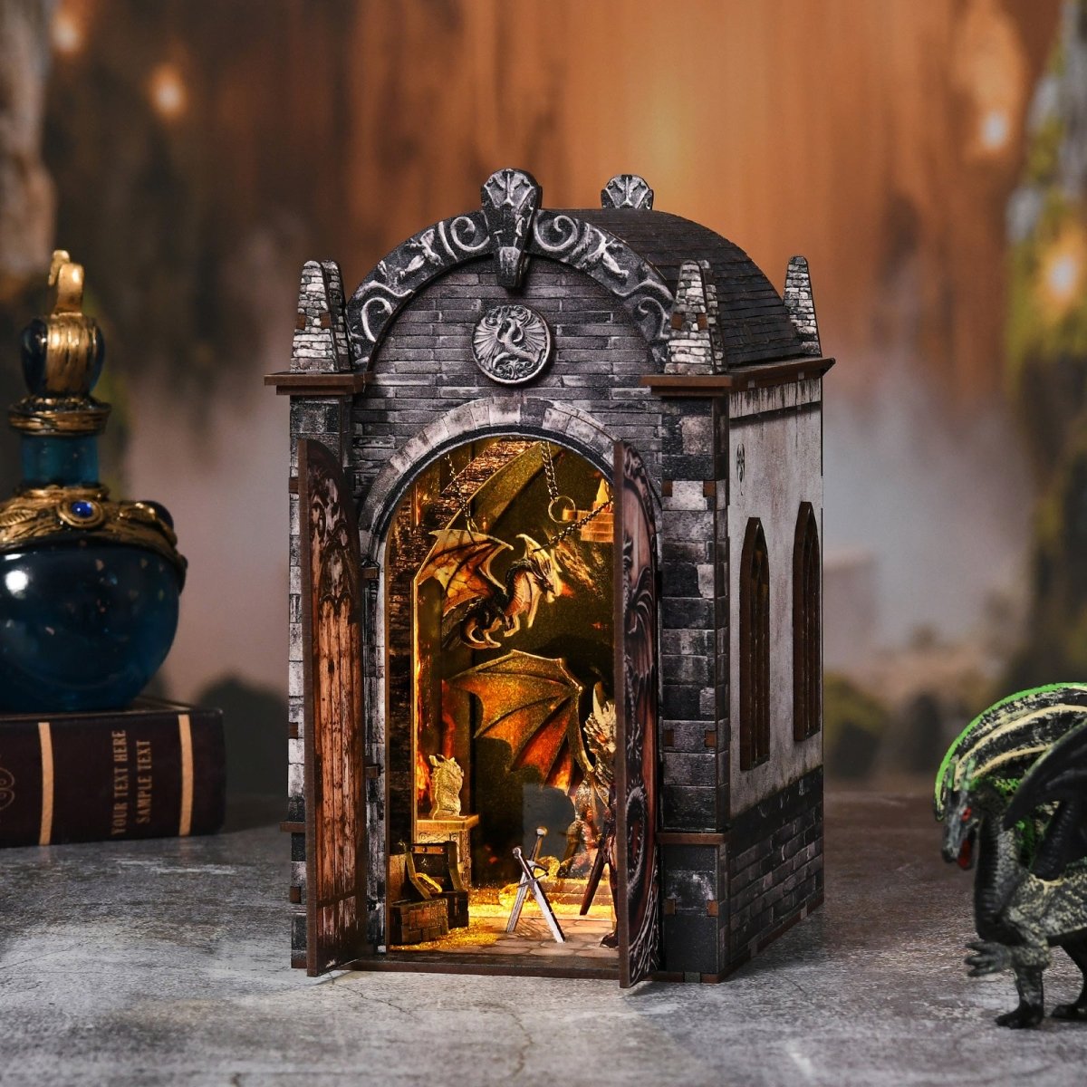 Dragon's Treasure Labyrinth Book Nook Kit - KAAYEE Puzzle