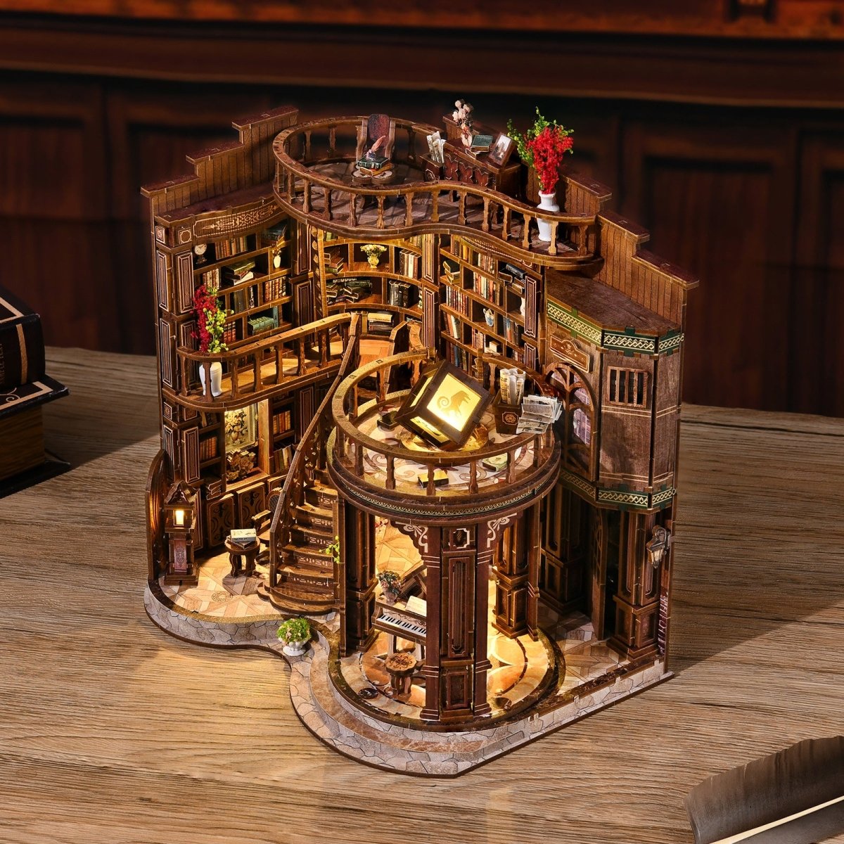 Dreamy Book Hall DIY Miniature House - KAAYEE Puzzle