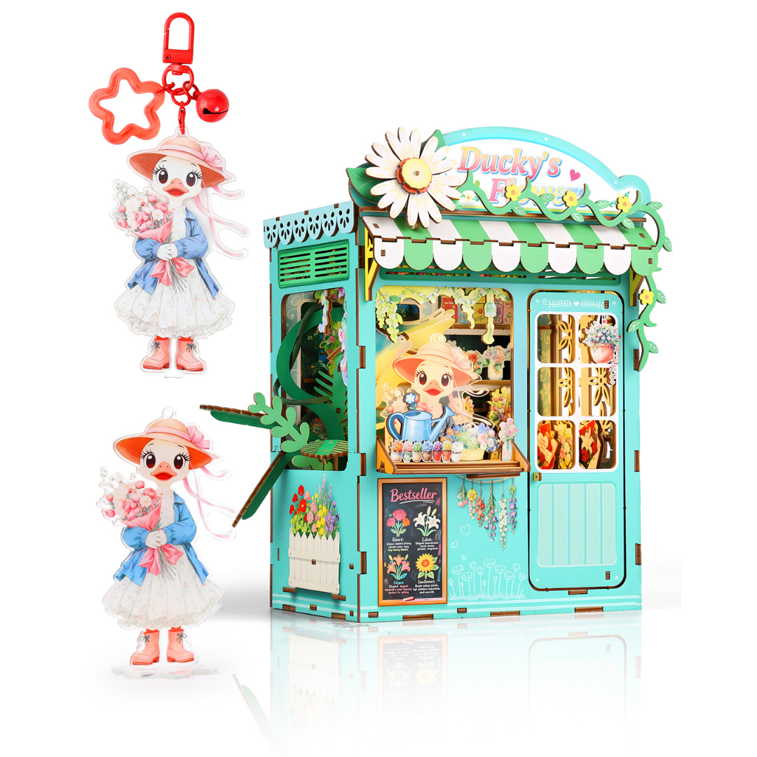 Ducky's Flower Shop Book Nook Kit - KAAYEE Puzzle