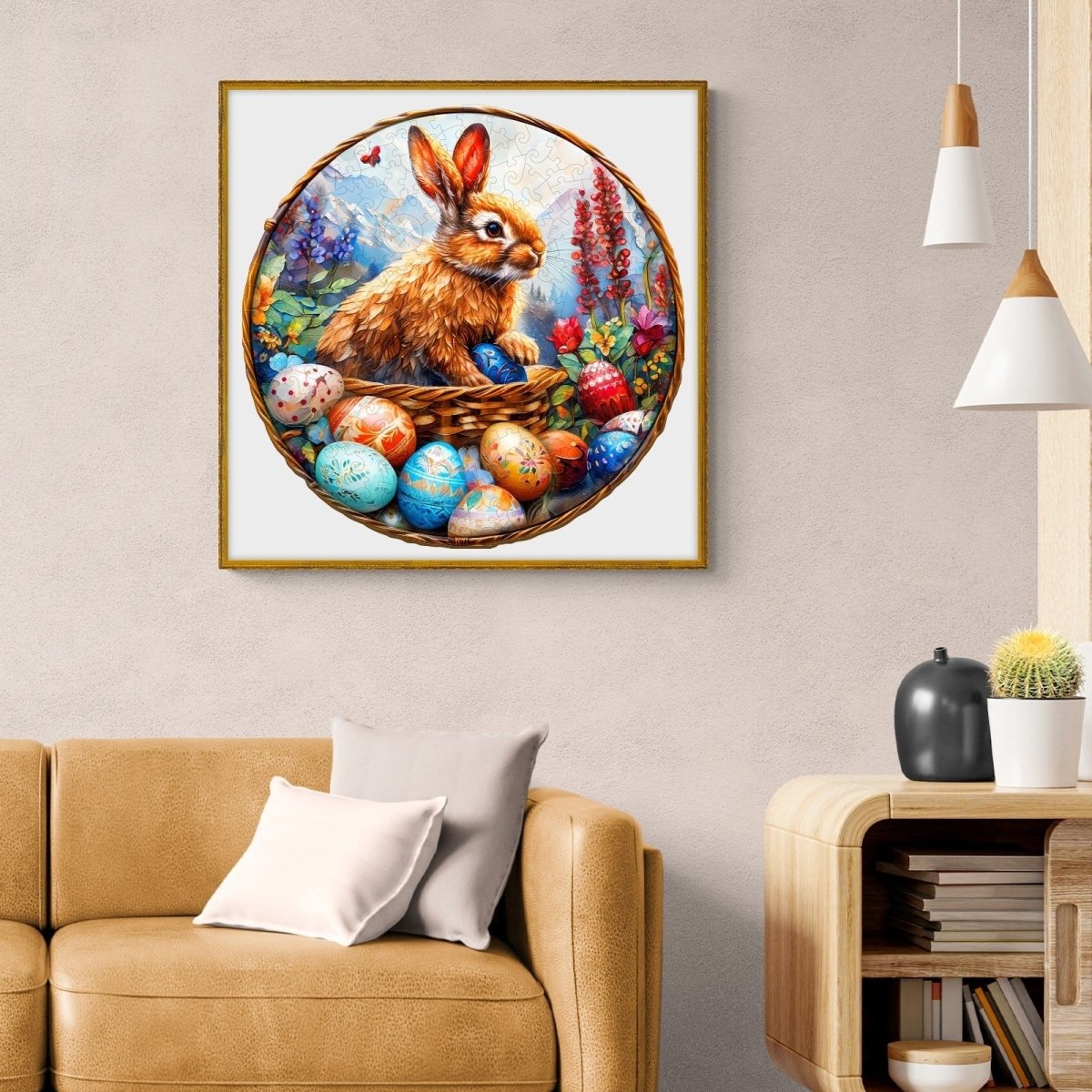 Easter Bunny Wooden Jigsaw Puzzle - KAAYEE Puzzle