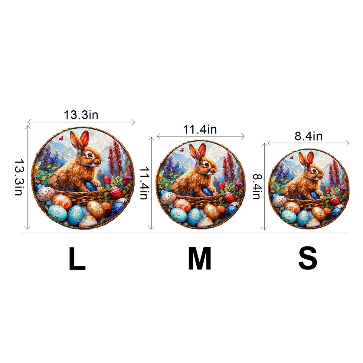 Easter Bunny Wooden Jigsaw Puzzle - KAAYEE Puzzle