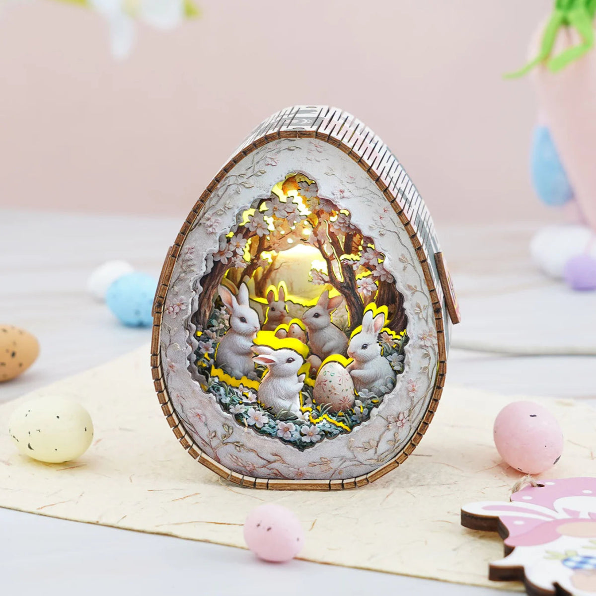 Easter Egg Adventure Story Night Light - KAAYEE Puzzle