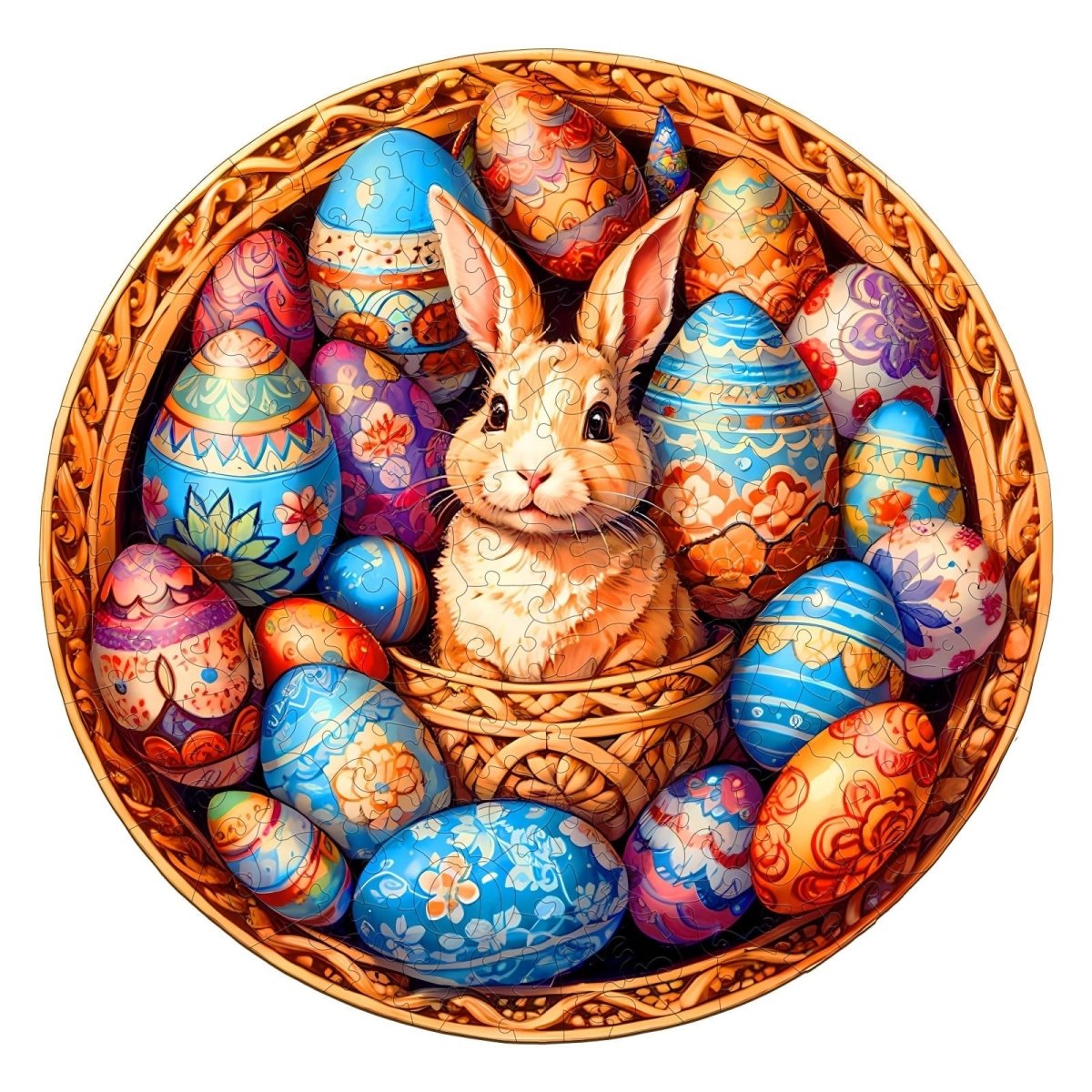 Easter Egg Wooden Jigsaw Puzzle - KAAYEE Puzzle