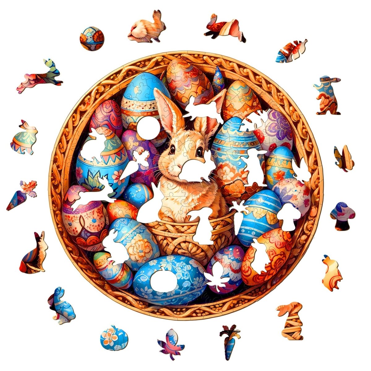Easter Egg Wooden Jigsaw Puzzle - KAAYEE Puzzle
