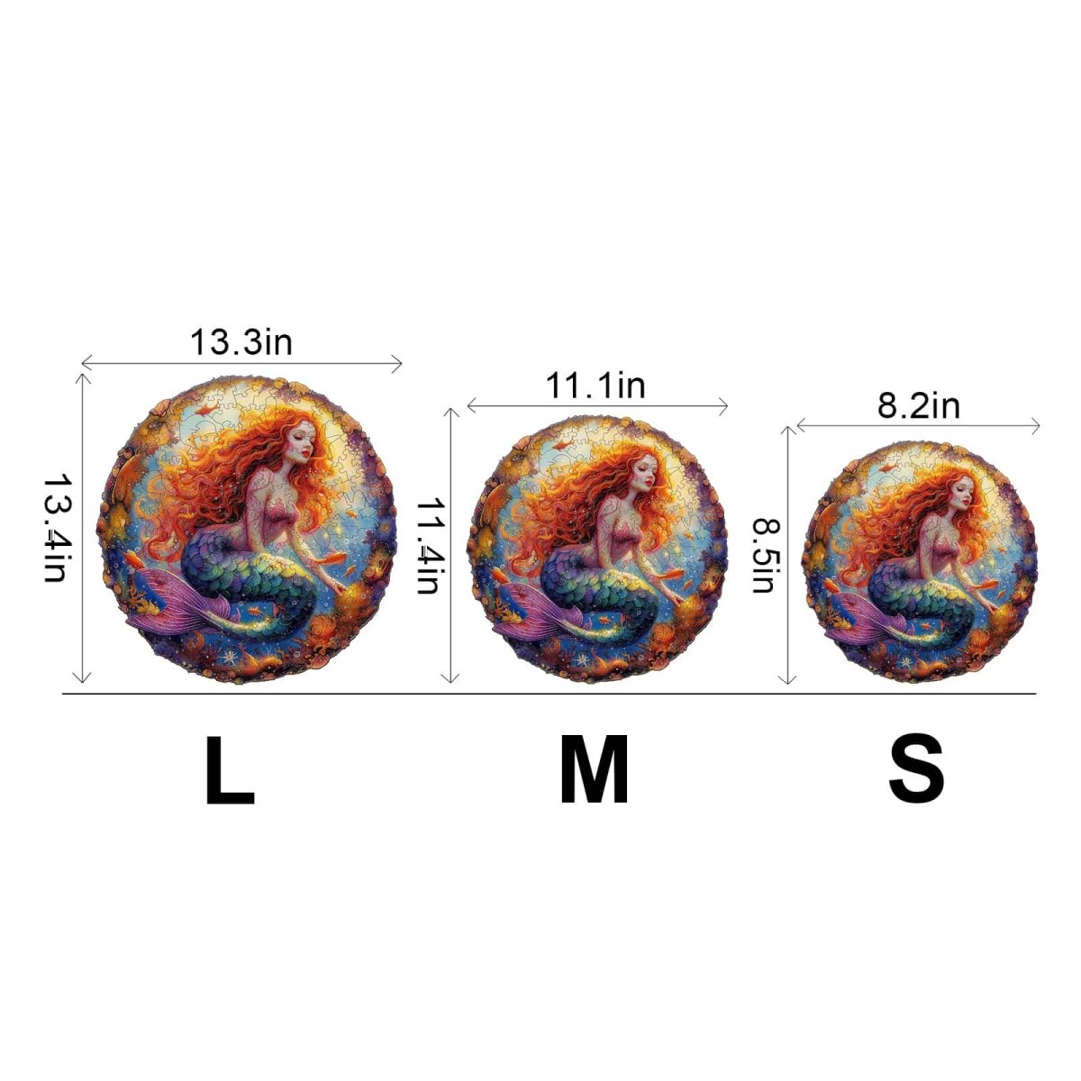 Elegant Mermaid Wooden Jigsaw Puzzle - KAAYEE Puzzle