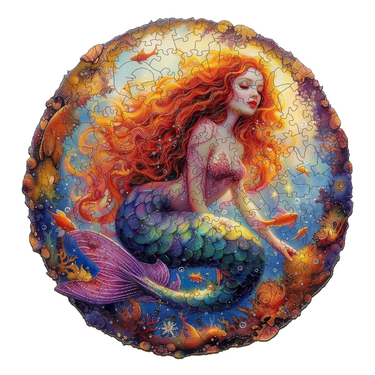 Elegant Mermaid Wooden Jigsaw Puzzle - KAAYEE Puzzle