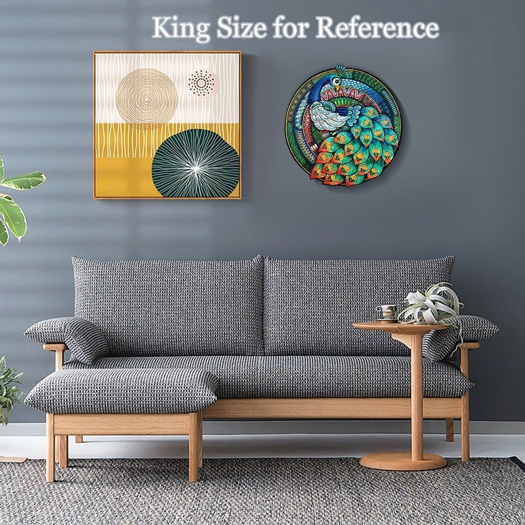 ELEGANT PEACOCK Wooden Jigsaw Puzzle - KAAYEE Puzzle