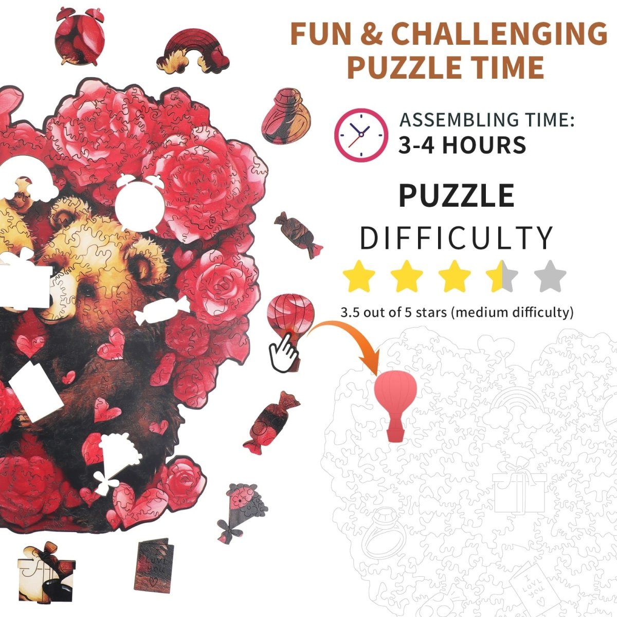 Eternal Embrace Wooden Jigsaw Puzzle - KAAYEE Puzzle