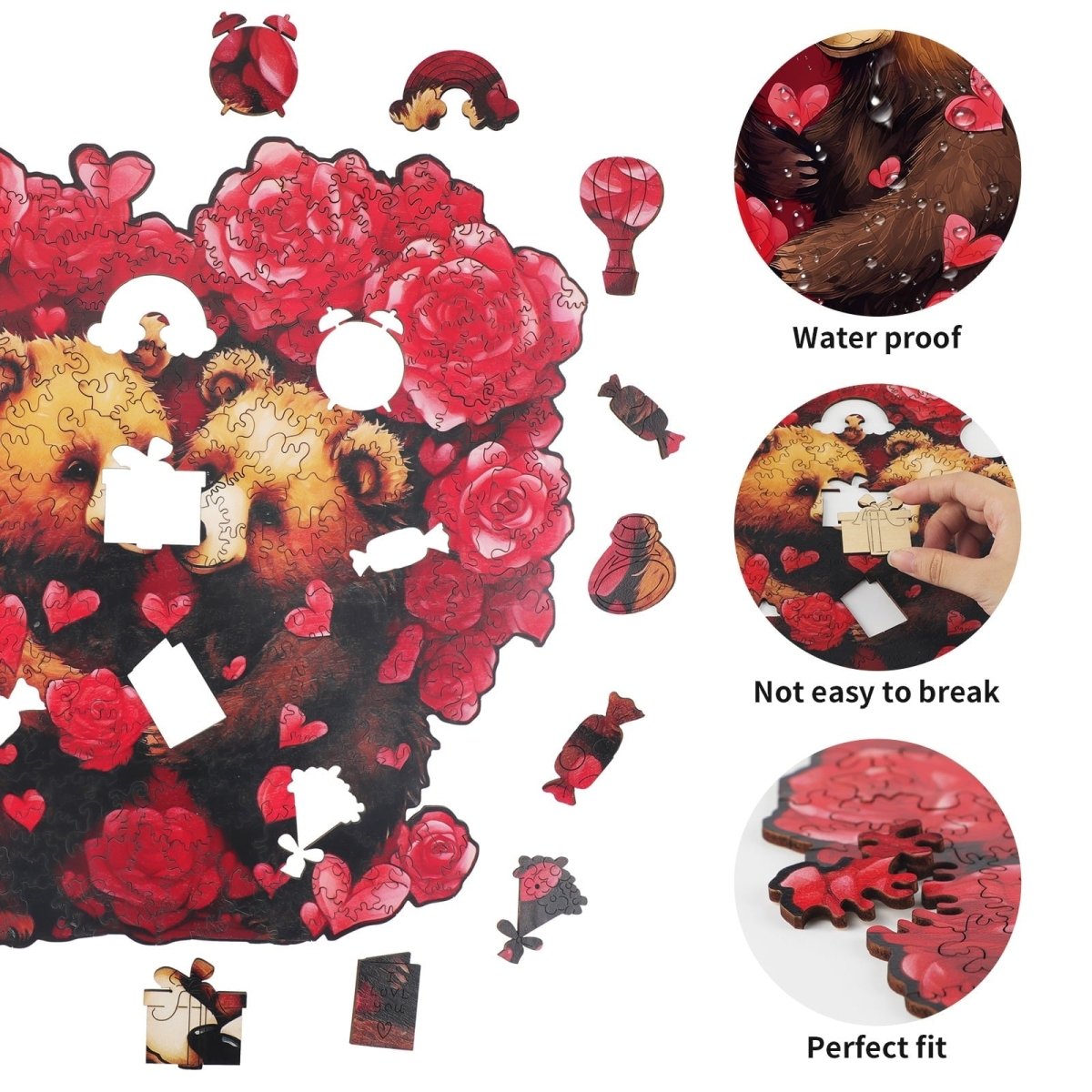 Eternal Embrace Wooden Jigsaw Puzzle - KAAYEE Puzzle