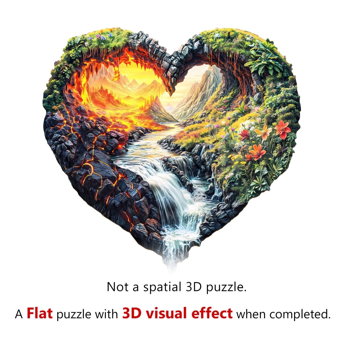 ETERNAL FLOW Wooden Jigsaw Puzzle - KAAYEE Puzzle