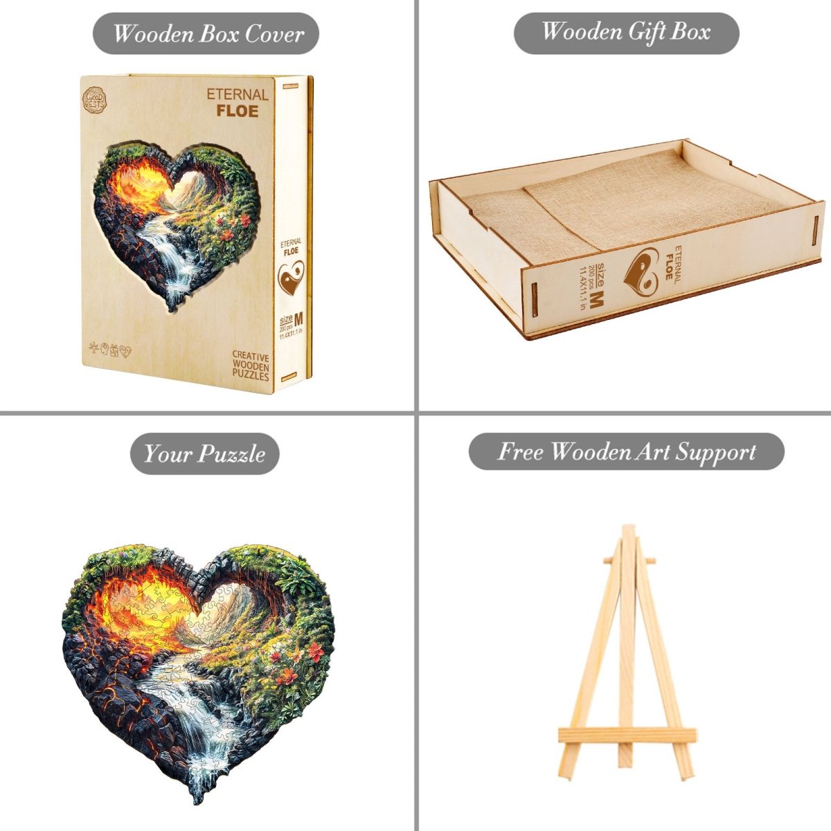 ETERNAL FLOW Wooden Jigsaw Puzzle - KAAYEE Puzzle