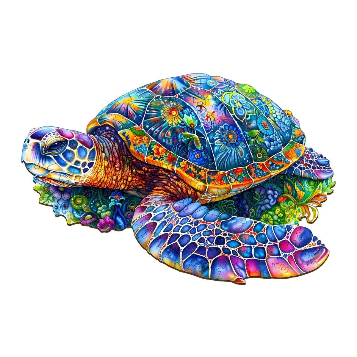 Fantasy Turtle Wooden Jigsaw Puzzle - KAAYEE Puzzle
