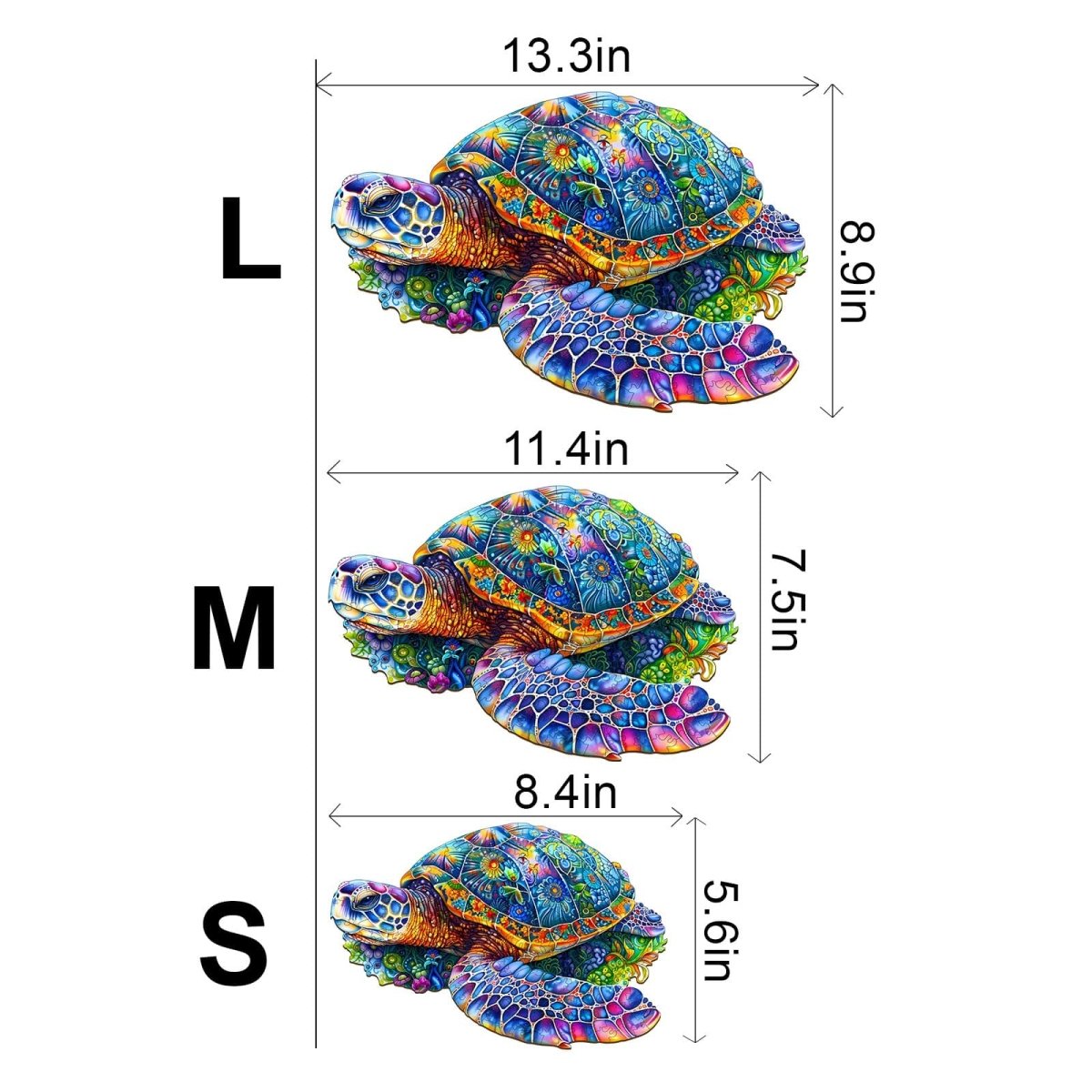 Fantasy Turtle Wooden Jigsaw Puzzle - KAAYEE Puzzle